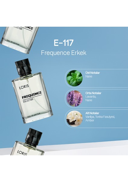 E-117 Frequence Parfume Edp 50ML Erkek Parfüm fiyatları