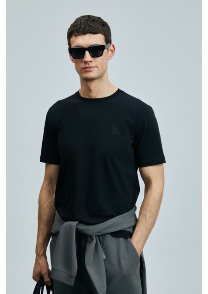 Pablo Modern Grafik T- Shirt Siyah