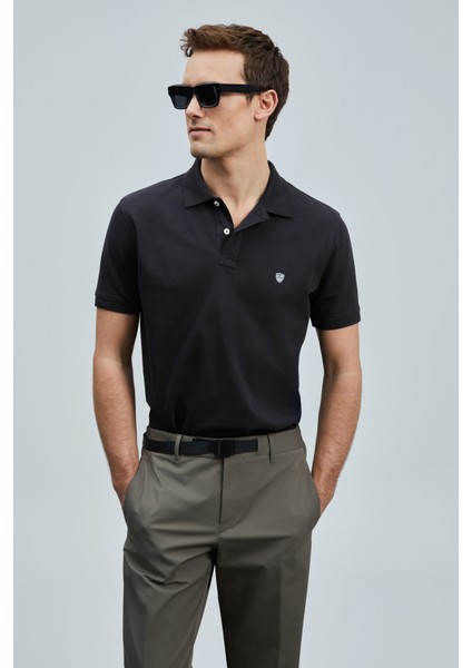 Laon Smart Erkek Polo Tişört Siyah