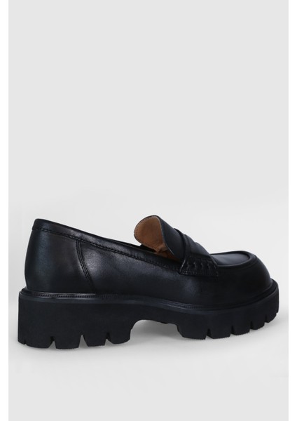 Anna Kadın Deri Ayakkabı Siyah