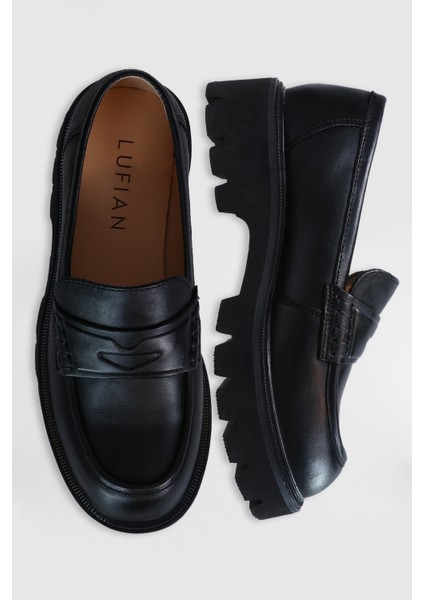 Anna Kadın Deri Ayakkabı Siyah