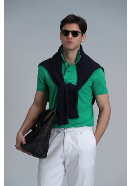 Laon Smart Erkek Polo Tişört Slim Fit Siyah