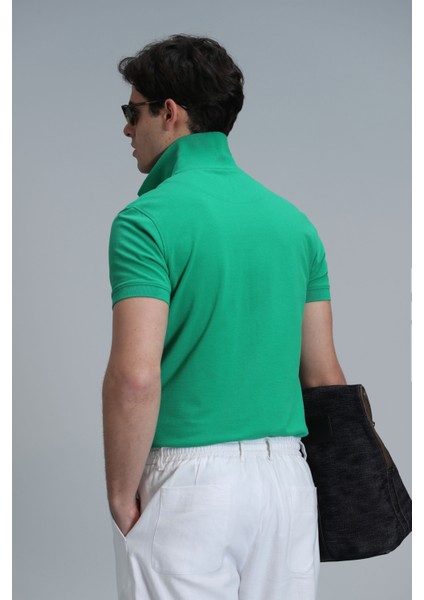 Laon Smart Erkek Polo Tişört Slim Fit Siyah