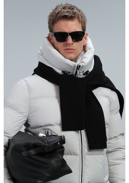 Oversize Minimalist Erkek Kışlık Mont - Regular Fit