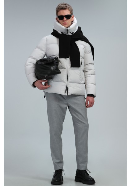 Oversize Minimalist Erkek Kışlık Mont - Regular Fit