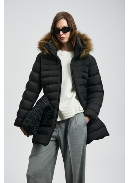 Elit Siyah Kadın Mont 122120049