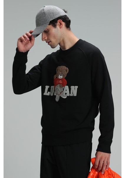 Derek Erkek Sweatshirt Siyah