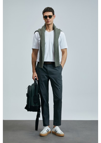 Tuna Modern Grafik T- Shirt Beyaz