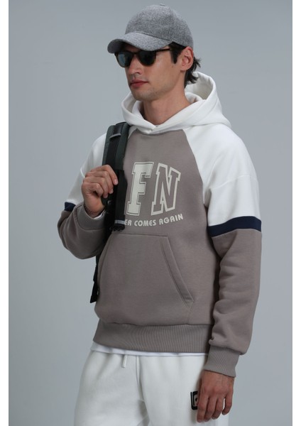 Never Erkek Sweatshirt Bej