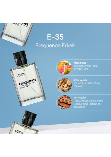 E-35 Frequence Parfume 50 ml EDP Erkek Parfüm fiyatları