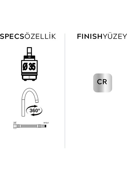 Robin Mixdik Borulu Eviye Bataryası modelleri