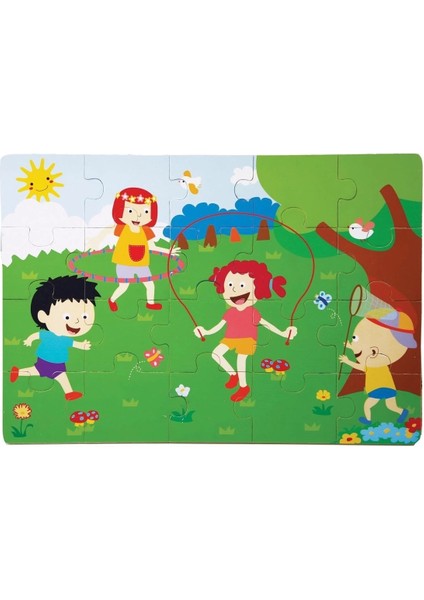 1276-CS Chiva, Ilkbahar Ahşap Yer Puzzle