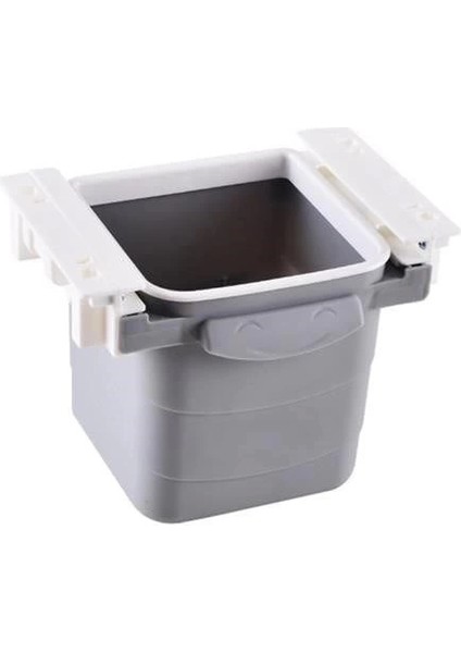 Mini Masa Çöp Kovası Plastik Tezgah Altı Geri Çekilebilir Yapışkanlı Görünmez Bölme Pratik indirimleri