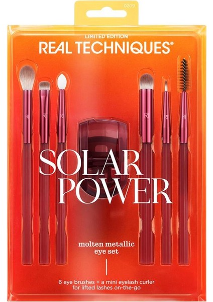 Şık Metalik Göz Makyaj Fırça Seti, Limited Edition, Parlak ve Kaliteli Tarz