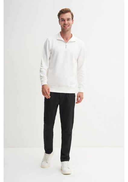 Regular Fit Dik Yaka Mevsimlik 3 Iplik Sweatshirt modelleri