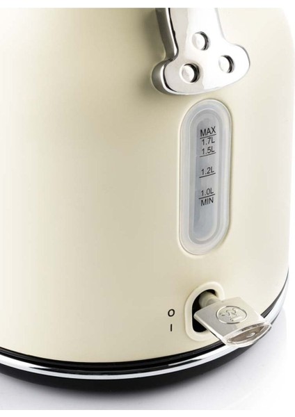 Beyaz Retro Elektrikli Su Isıtıcı, Şık ve Pratik Kullanım indirimleri