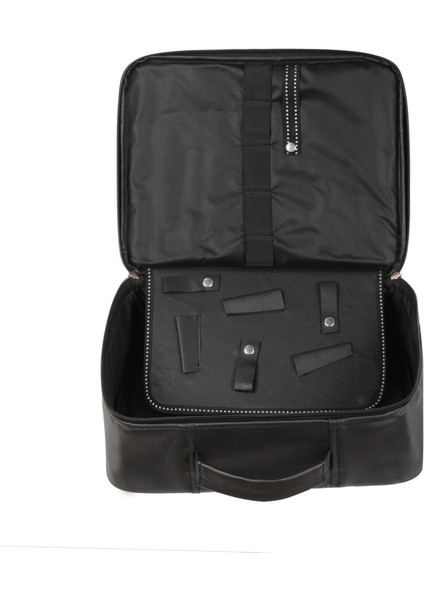 Küçük ve Şık Taşıma Çantası, Saç ve Bakım Ekipmanları Için Ideal Siyah Seçenek