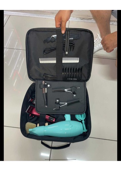 Küçük ve Şık Taşıma Çantası, Saç ve Bakım Ekipmanları Için Ideal Siyah Seçenek fırsatları