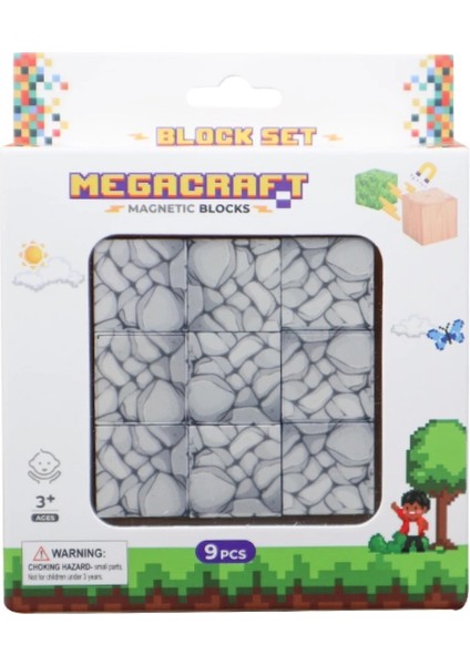 Megacraft 9 Parça Gri Taş Blok fiyatları