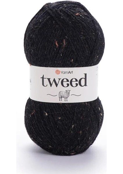 Tweed - Kırçıllı El Örgü Ipi SIYAH-228