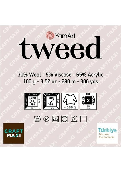 Tweed - Kırçıllı El Örgü Ipi SIYAH-228 fiyatları