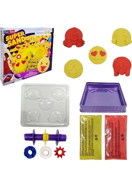 Play-Toys Emoji Oyun Kumu Süper Sand Seti modelleri