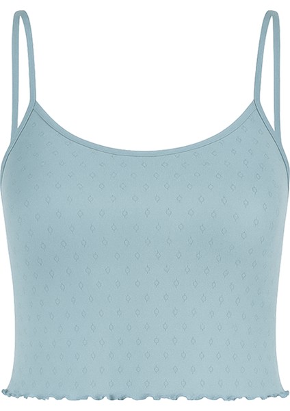 Kadın Pamuklu Ip Askılı Şort Takım