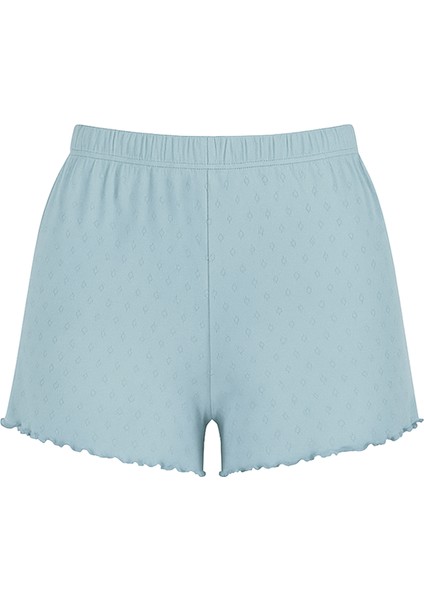 Kadın Pamuklu Ip Askılı Şort Takım