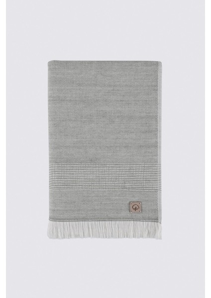 Hasna 3'lü Havlu Seti Organik Pamuk Keten Melanj Haki fırsatları