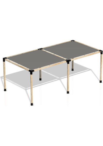 2.4 x 4.8 Metre Pergole Braket Seti 6 Ana Direkli Gölgelikli Pergole Braket Seti fiyatları