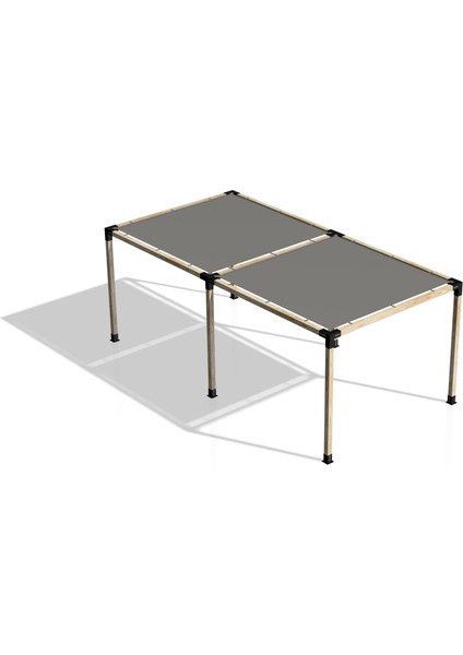 2.4 x 4.8 Metre Pergole Braket Seti 6 Ana Direkli Gölgelikli Pergole Braket Seti modelleri