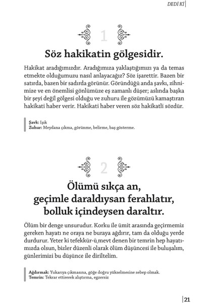 365 Izahlı Özlü Söz Dedi Ki - Mehmet Lütfi Arslan modelleri