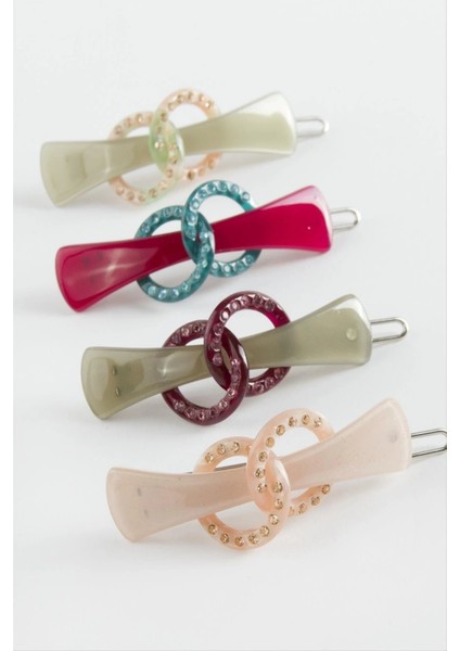 Halka Taşlı Klipsli Toka