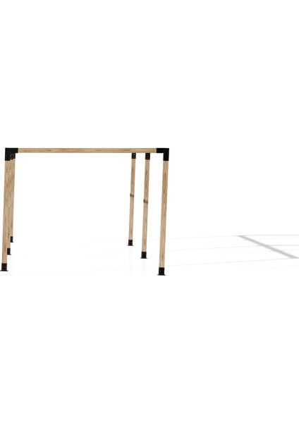 2.4 x 4.8 Metre Pergole Braket Seti 6 Ana Direkli Üstü Açık Eğimli Pergole Braket Seti modelleri