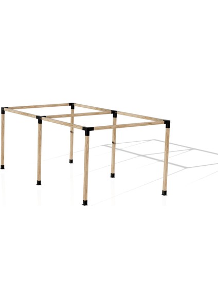 2.4 x 4.8 Metre Pergole Braket Seti 6 Ana Direkli Üstü Açık Eğimli Pergole Braket Seti indirimleri