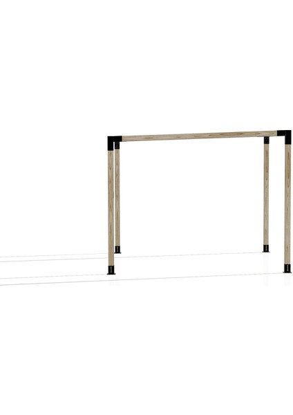 2.4 x 2.4 Metre Pergole Braket Seti 4 Ana Direkli Üstü Açık Eğimli Pergole Braket Seti fiyatları