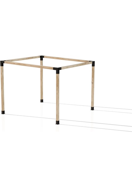 2.4 x 2.4 Metre Pergole Braket Seti 4 Ana Direkli Üstü Açık Eğimli Pergole Braket Seti indirimleri