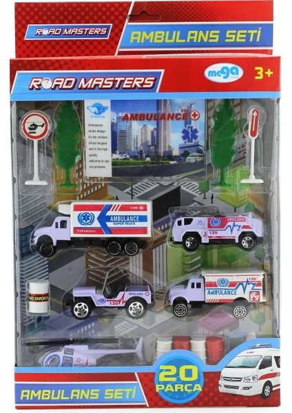 Helikopterli Metal Ambulans Seti JP9105 fiyatları