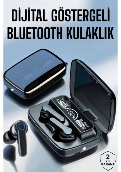 Bluetooth Kulaklık Dijital Göstergeli Kablosuz Uzun Pil Ömrü