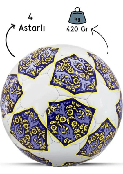 Şampiyonlar Ligi Topu Halı Saha Çim Saha Beton Zemin Dikişli Yüksek Kalite Futbol Topu Mavi fırsatları