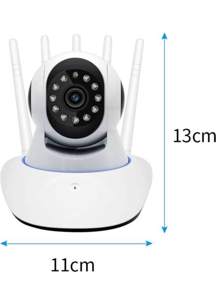 LED Aydınlatmalı 5 Antenli Motorlu 1080P Wifi Kamera Sensörlü indirimleri