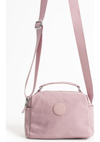 Kadın Günlük, Su Geçirmez Paraşüt Kumaş Ayarlanabilir Çapraz Askılı Çanta Pudra