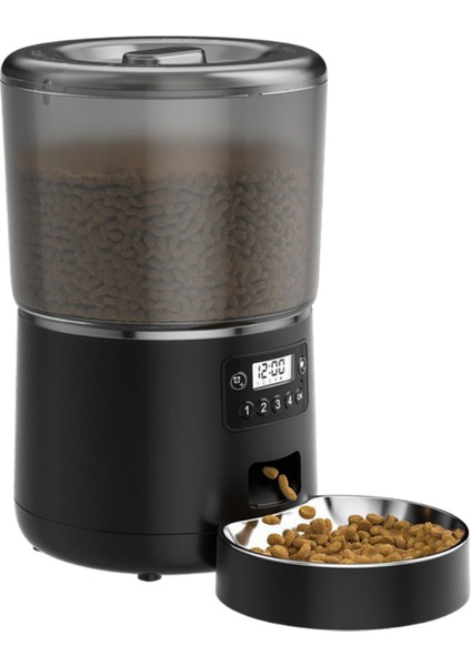 Otomatik Kedi Besleyici 4l Kapasiteli Akıllı Evcil Hayvan Besleme Sistemi (Yurt Dışından)