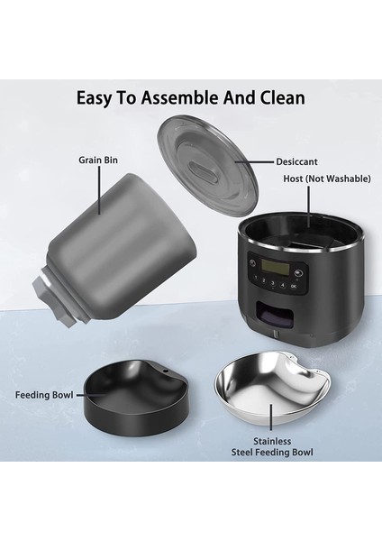 Otomatik Kedi Besleyici 4l Kapasiteli Akıllı Evcil Hayvan Besleme Sistemi (Yurt Dışından) modelleri