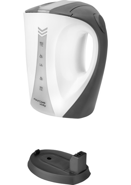 Beyaz Kettle, Açık Rezistanslı, Pratik ve Şık Su Isıtıcı indirimleri