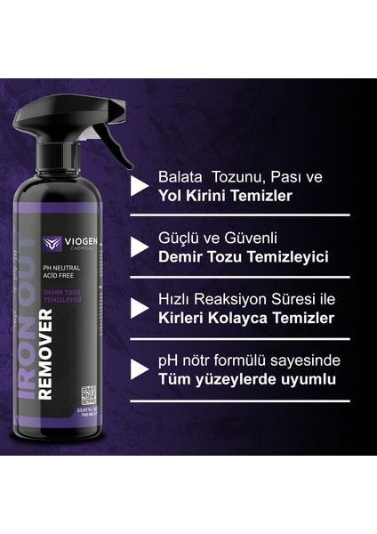 Iron Out Remover - Demir Tozu Temizleyici 700ML fiyatları