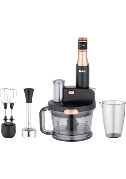 Siyah-Bakır Blender Seti, 1000W Güç, 1500ML Hacim, Hızlı ve Şık Tasarım