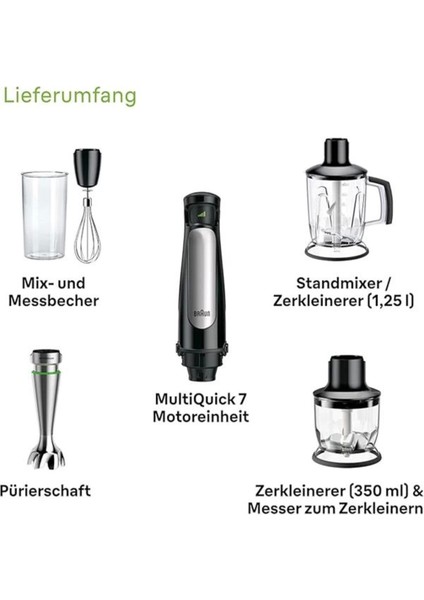 Renkli Çok Fonksiyonlu El Blender Seti MQ7045X, Pratik ve Şık Mutfak Yardımcısı