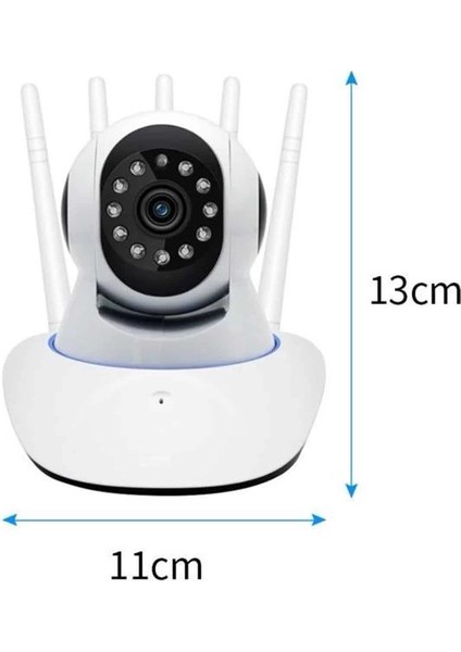 LED Aydınlatmalı 5 Antenli Motorlu 1080P Wifi Kamera Sensörlü indirimleri