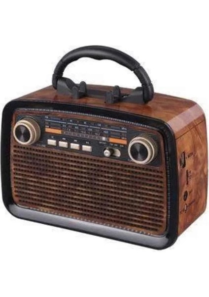 Müzik Kutusu Bluetooth Bağlantılı El Fenerli Nostaljik Tasarım Radyo indirimleri